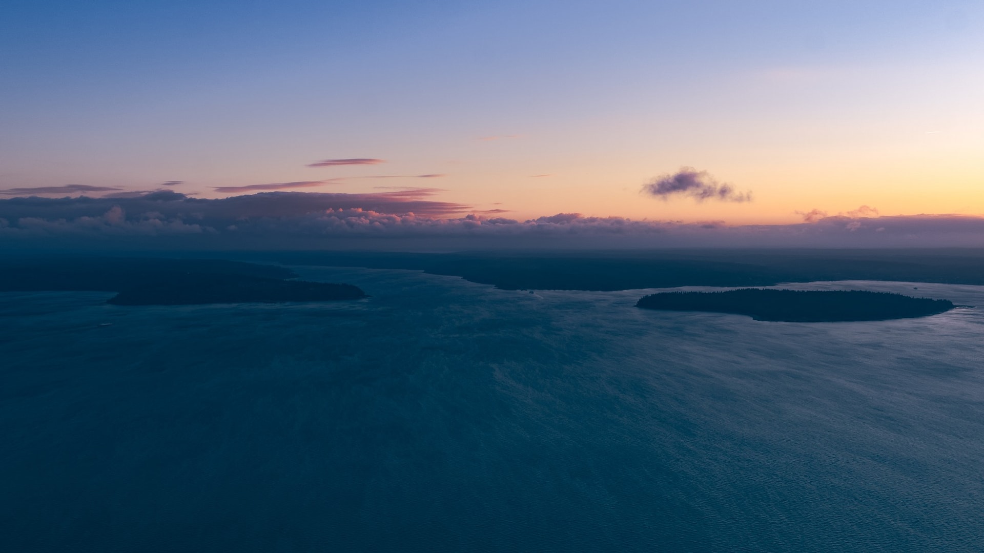 Sundown over the Sound
