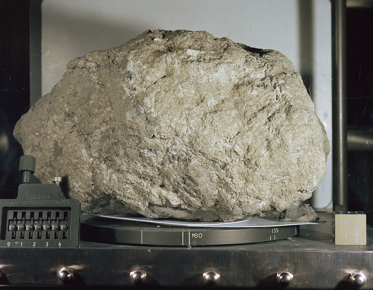 Big Muley moon rock retrieved by Duke during Apollo 16
