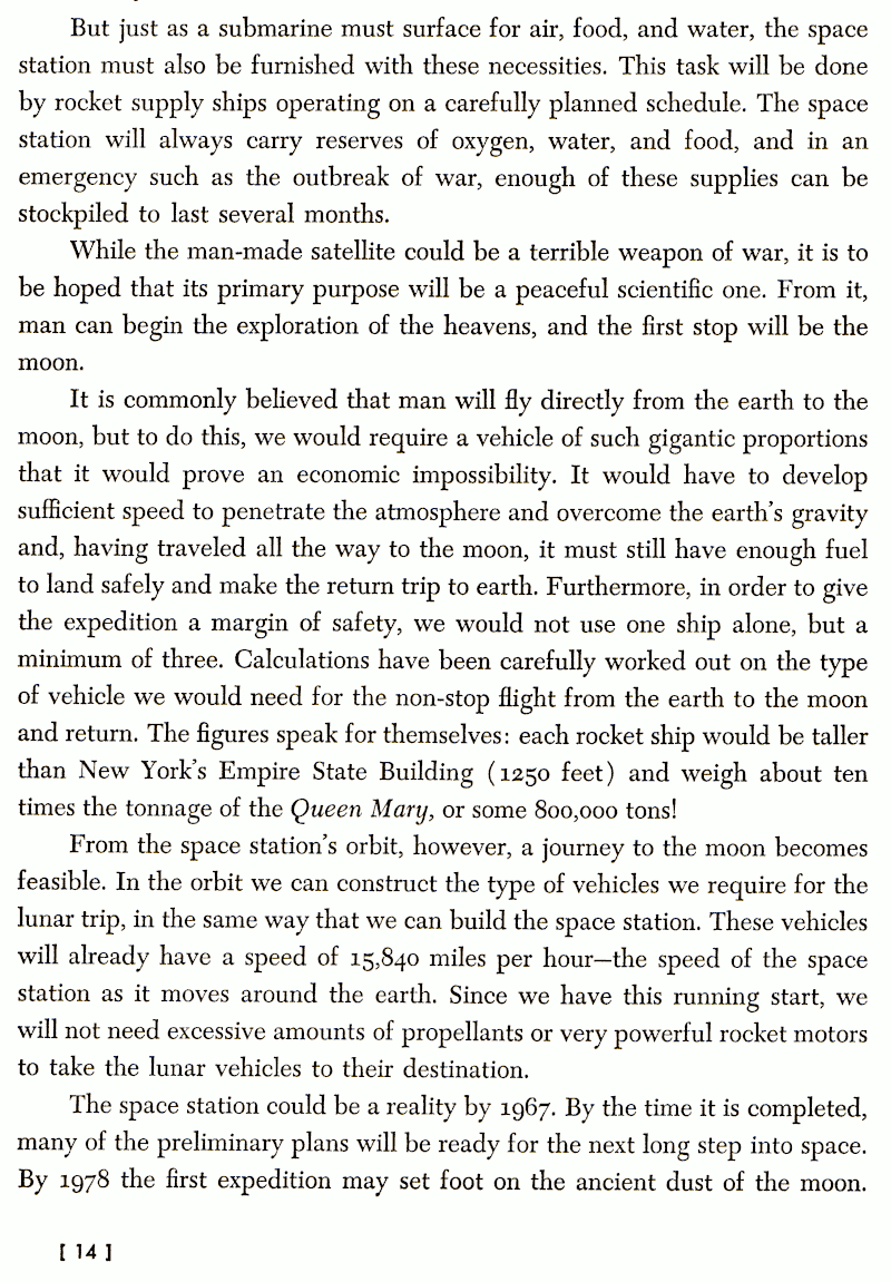 Scan of von Braun's passage