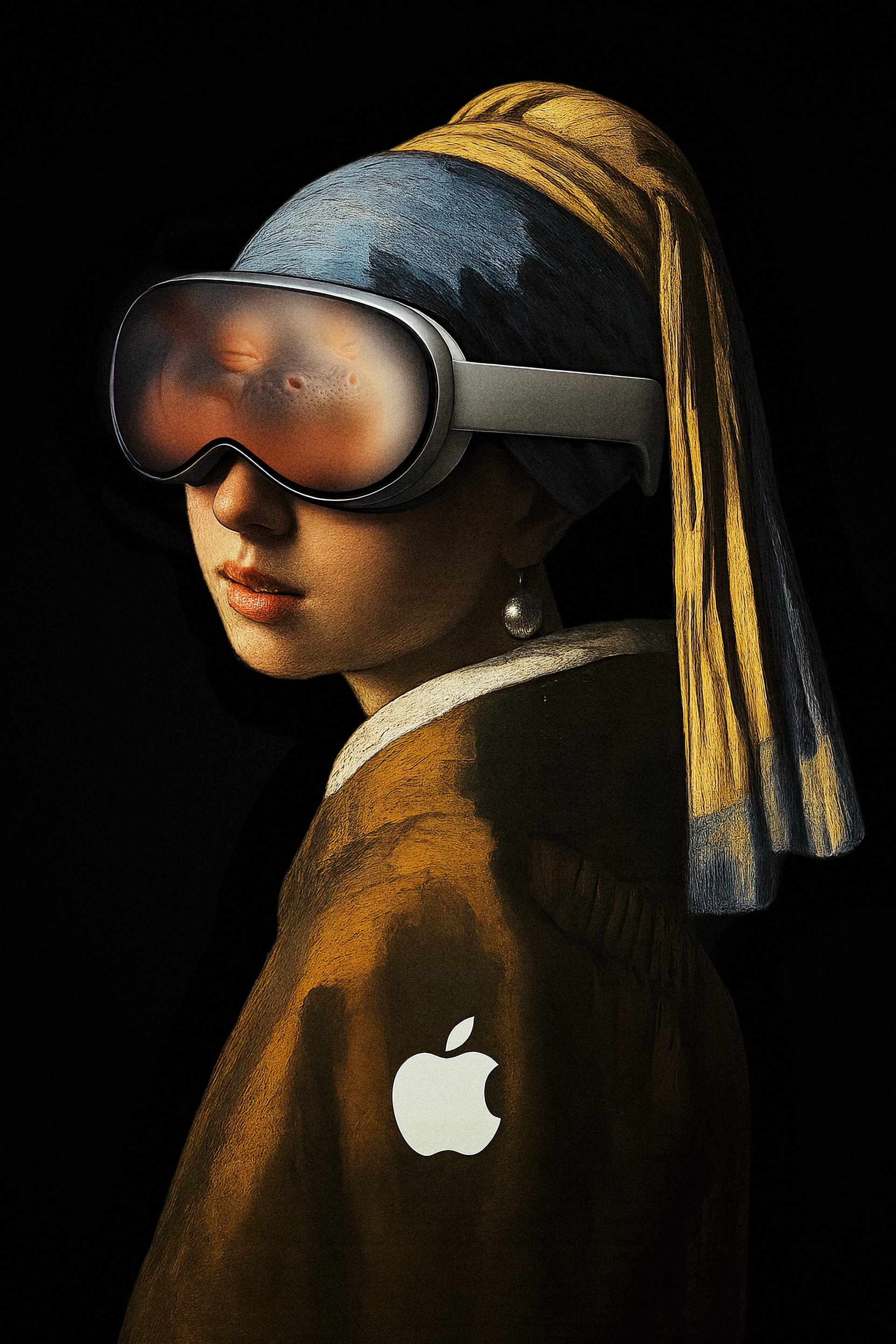 Moo Deng inspired Apple advertisement style